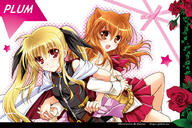 10s 2girls animal_ears artist_name bare_shoulders belt blonde_hair blush bow buckle canine cape company_connection crossover dog dog_days dog_ears dog_girl ears fate_testarossa female flower hand_holding holding_hands kanna_(plum) long_hair long_sleeves lyrical_nanoha mahou_shoujo_lyrical_nanoha mahou_shoujo_lyrical_nanoha_a's mahou_shoujo_lyrical_nanoha_the_movie_2nd_a's mammal mature mizuki_nana multiple_females multiple_girls orange_eyes orange_hair red_eyes ribbon ricotta_elmar safe seiyuu_connection skirt smile socks star tied_hair twintails watermark web_address // 1024x683 // 405.4KB