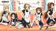 20 akitake_seiichi akiyama_mio garter heels hirasawa_yui k-on! k-on!_illustration_archives_2009_–_2012 kotobuki_tsumugi maid megane questionable safe skirt_lift tainaka_ritsu wallpaper yamanaka_sawako // 1920x1080 // 466.1KB