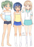 2d_art 3girls 4 artist_name bangs bare_shoulders barefoot bikini black_shorts blonde_hair blue_eyes blue_hair blue_sailor_collar blue_skirt blush brown_eyes brown_hair camisole clavicle closed_mouth collarbone cute_loli d dated duvets explicit eyebrows eyebrows_visible_through_hair feet female gelbooru green_hair hair_between_eyes hair_ornament hair_ribbon hair_tie hand_on_hip hasuka_kiseki hiwa_yurina knee-high_legwear knee_highs kneehighs legs legwear light_brown_hair loli long_hair micro_bikini miniskirt multiple_females multiple_girls navel no_shoes nsfw off-shoulder off-shoulder_shirt off_shoulder open-mouth_smile open_mouth original original_character orishima_kei parted_bangs pixiv_60644 pixiv_78030900 pleated_skirt puffy_short_sleeves puffy_sleeves questionable r-18 ribbon safe sailor_collar sankaku_channel school_bag school_uniform shirt short_shorts short_sleeves shorts signature simple_background skirt smile socks stomach swimsuit tan tan_lines tanline tanlines tanned tied_hair topless twintails underage uniform white_background white_legwear white_neckwear white_shirt yellow_camisole yellow_ribbon yone_kinji yonekinji young おへそ オリジナル オリジナル1000users入り トップレス マイクロビキニ ランドセル ロリ 与根金次 学校机 紗和田かなこ 週末イラスト0824～1123 // 800x1109 // 146.5KB