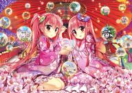 2girls absurd_resolution absurdres animal beads blush bow building burger castle cherry_blossom cherry_blossoms collage d elephant equine female flower flowers food fujima_takuya hair_bow hair_ornament hairpin hamburger happy high_resolution highres horse japanese_clothes jewelry kimono koala landmark lantern large_filesize long_hair mammal mature mount_rushmore multiple_females multiple_girls oil-paper_umbrella open-mouth_smile open_mouth oriental_umbrella original pachyderm pagoda panda parthenon pink_hair red_eyes red_flower red_rose ribbon robe rose safe scan siblings sitting smile stairs statue_of_liberty sword taj_mahal tied_hair twin twins twintails umbrella very_high_resolution very_long_hair wafuku weapon wide_sleeves windmill wooden_lantern // 3300x2332 // 9.6MB