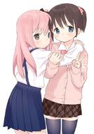 1 2d_art 2girls asymmetrical_hair black_eyes blue_eyes breasts brown_hair cardigan child danbooru explicit female hair_ornament hair_tie hug inou_saya jc loli lolibooru lolibooru.moe long_hair multiple_females multiple_girls nakadai_mana nhygv one_side_up original pink_hair pixiv_41650657 pixiv_5591395 plaid plaid_skirt ponytail ribbon safe sankaku_channel school_uniform scrunchie sekiya_asami short_hair side_ponytail skirt small_breasts smile suspenders thigh-highs thighhighs thighs tied_hair twintails uniform v young zettai_ryouiki ふか 練習詰め // 600x859 // 413.7KB