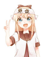 1_female 1girl >d absurd_resolution absurdres bafarin blonde_hair blue_eyes bow d female hair_bow headband high_resolution highres long_hair looking_at_viewer mature nanamori_school_uniform open_mouth pov safe school_uniform schoolgirl_uniform serafuku simple_background smile solo toshinou_kyouko uniform v v-shaped_eyebrows white_background yuru_yuri // 2182x2579 // 2.4MB