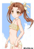 10s 1_female 1girl bangs bikini blue_sky blush border breasts brown_eyes brown_hair closed_mouth cloud cloudy_sky commentary cowboy_shot day female flipper frilled_bikini frills girls_und_panzer groin hair_ribbon hair_tie kadotani_anzu lolibooru lolibooru.moe long_hair looking_at_viewer mature navel one-hour_drawing_challenge outdoors outside outside_border parted_bangs pink_bikini pov questionable ribbon ribs safe sensitive side-tie_bikini side-tie_bikini_bottom sky small_breasts smile solo standing stomach swimsuit swimwear tied_hair twin_tails twintails twitter_username wind yellow_ribbon // 500x707 // 68.3KB