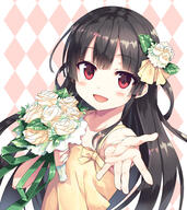 1_female 1girl _d absurd_resolution absurdres argyle argyle_background bangs bare_arms bare_shoulders black_hair blush bouquet clavicle collarbone cura d danbooru dress eyebrows eyebrows_visible_through_hair fantia_reward female female_focus female_only female_solo flower flower_(flowers) fringe gelbooru girl hachiroku hachiroku_(maitetsu) hair_flower hair_ornament high_resolution highres holding holding_bouquet holding_object loli long_hair looking_at_viewer lose maitetsu mature open-mouth_smile open_mouth outstretched_hand paid_reward photoshop_(medium) red_eyes rose s safe sankaku sankaku_channel sensitive shirt simple_background single sleeveless sleeveless_dress sleeveless_outfit smile solo solo_female tall_image very_high_resolution very_long_hair white_flower white_rose yellow_dress // 2977x3343 // 1.4MB