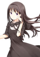 1_female 1girl aabtcndneefkg absurd_resolution absurdres akemi_homura black_dress black_hair black_hairband black_neckwear danbooru danbooru-safebooru dress dress_shirt eyebrows eyebrows_visible_through_hair female floating_hair hairband hand_in_hair high_resolution highres lolibooru lolibooru.moe long_hair looking_at_viewer madoka_magica mahou_shoujo_madoka_magica pov purple_eyes safe shirt simple_background solo standing white_background white_shirt // 1756x2479 // 1.2MB