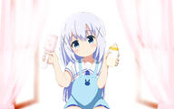 1610_aspect_ratio 1girl 2d_art apron baby_bottle bangs blue_apron blue_eyes blue_hair blue_vest blush bottle closed_mouth clothing collared_shirt curtains eyebrows_visible_through_hair female general gochuumon_wa_usagi_desu_ka gochuumon_wa_usagi_desu_ka? hair_ornament high_resolution highres holding holding_bottle holding_food kafuu_chino kafuu_chino's_school_uniform light_blue_hair lolibooru long_hair looking_at_viewer milk_bottle nekomimimix pixiv_1522712 pixiv_94018867 rattle s safe sankaku school_uniform shirt short_sleeves smile solo striped striped_background uniform vertical_stripes vest x_hair_ornament かーる ごちうさ ご注文はうさぎですか? みるくのじかんですよ チノ バブみ 謎の犯罪臭 飲みたい 香風智乃 // 2560x1600 // 282.4KB