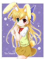 10s 1_female 1girl animal_ears animal_tail bad_id bad_pixiv_id blonde_hair blush bow bunny_ears bunny_tail character_name copyright_name ears fanart female flipper flower hair_bow heterochromia kemonomimi_mode long_hair lyrical_nanoha mahou_shoujo_lyrical_nanoha mahou_shoujo_lyrical_nanoha_vivid mature questionable rabbit_ears rabbit_tail safe school_uniform smile solo st._hilde_academy_of_magic_uniform sweater sweater_vest tail takamachi_vivio two_side_up uniform vivio // 680x890 // 290.4KB