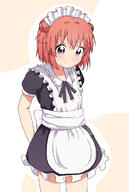 1_female 1girl akaza_akari booru.org clothing double_bun female hair_bun headdress high_resolution highres maid maid_headdress meidooru purple_eyes red_hair redhead s safe sankaku short_hair smile solo tagme tata_(tataice) tataice tied_hair violet_eyes yuru_yuri // 808x1200 // 430.8KB