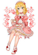 1_female 1girl 3 akagi_miria back_bow blonde_hair blush bobby_socks bow choker collarbone commentary_request cup dress eyebrows eyebrows_visible_through_hair female flower footwear frilled_bow frilled_dress frilled_hairband frilled_sleeves frills full_body garrison_cap general green_eyes hair_bow hairband heels high_heels high_resolution highres holding holding_cup holding_plate idolmaster idolmaster_cinderella_girls idolmaster_cinderella_girls_starlight_stage juliet_sleeves loli_gene lolibooru lolibooru.moe lolita_fashion lolita_hairband long_sleeves looking_at_viewer mature medium_hair pink_bow pink_dress pink_hairband plate pov puffy_sleeves rose safe sakurai_momoka shoes simple_background sirurabbit smile socks solo sweet_lolita tachibana_arisu tea teacup the__cinderella_girls u149 wavy_hair wide_sleeves ももみりありす // 1261x1802 // 1.3MB