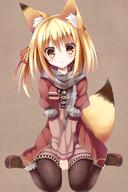 1_female 23 accessory animal_ears animal_humanoid animal_tail between_legs black_clothing black_legwear black_pantyhose blonde_hair blush brown_eyes clothing dress e621 ears female fox_ears fox_girl fox_tail girl hair hair_accessory hair_ribbon hair_tie hand_between_legs hi_res high_resolution highres humanoid jacket kirara_m._sunlight kiyu_(kiyupapiko) legwear looking_at_viewer mammal mature one_side_up original pantyhose ponytail pov ribbon ribbons safe scarf short_hair side_ponytail simple_background single sitting smile solo tag_e621 tail tall_image tied_hair topwear v_arms wariza yatsuki_yura yellow_eyes // 1200x1800 // 2.6MB