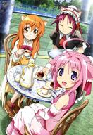 10s 3girls absurd_resolution absurdres ahoge animal_ears art beverage boots canine closed_eyes dog dog_days dog_ears dog_girl drink ears eyes_closed female footwear headdress high_resolution highres inumimi kiyoshi_tateishi long_hair looking_back maid mammal megami millhiore_f._biscotti millhiore_f_biscotti multiple_females multiple_girls non-web_source official_art open_mouth orange_eyes orange_hair pink_hair purple_hair red_hair ricotta_elmar riselle_conchiglie rizel_conchiglie safe shiwasu_takashi short_hair table tail tateishi_kiyoshi tray wrist_cuffs yande.re // 4082x5944 // 5.8MB