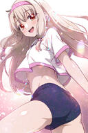 ass bloomers buruma fate fatego fatego1000users入り fatego_1000+_bookmarks fategrand_order fategrandorder fatekaleid_liner_prisma_illya fate_(series) fgo gym_uniform hanagata_kai long_hair midriff pixiv_87851668 questionable red_eyes sitonai_(fate) smile tagme user_gztz4548 へそ出し イリヤちゃんだと思った？_残念！シトナイちゃんでした♪ シトナイ(fate) ブルマ 体操服 体操着 花形カイ // 700x1050 // 735.7KB