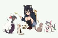 +++ 1girl >_< afterimage animal_ears annotated annotation_request bangs black_cat black_eyes black_hair black_jacket black_legwear black_socks blazer blue_skirt brown_footwear calico cat cat_ears cat_teaser character_request chimera_(chuu2koi) chuunibyou_demo_koi_ga_shitai! clannad collared_shirt commentary company_connection copyright_request crossover dress_shirt ears fake_animal_ears female footwear free! grey_background highres holding jacket k-on! kanon kneehighs konsuke0 kyoto_animation kyoukai_no_kanata loafers long_hair looking_at_another lucky_star miniskirt multiple_crossover musaigen_no_phantom_world nakano_azusa neck_ribbon nichijou nyamou open_mouth partially_annotated piro pleated_skirt red_neckwear red_ribbon ribbon safe sakamoto_(nichijou) sakuragaoka_high_school_uniform school_uniform sensitive shadow shamisen_(suzumiya_haruhi) shima_katsuki shindou_ai shirt shoes skirt smile socks solo squatting suzumiya_haruhi_no_yuuutsu tokisadame_school_uniform uniform white_shirt winter_uniform // 2048x1336 // 188.2KB