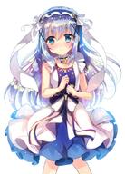 1_female 1girl blue_eyes blue_hair blush choker commentary_request dear_my_sistar dress eyebrows eyebrows_visible_through_hair female floating_hair gelbooru gochiusa gochuumon_wa_usagi_desu_ka gochuumon_wa_usagi_desu_ka? hair_between_eyes headdress kafuu_chino lolibooru lolibooru.moe long_hair looking_at_viewer mature pixiv_170464 pixiv_67914974 pov safe shimaji shiny shiny_hair shirt simaji-cannabis simple_background sleeveless sleeveless_dress sleeveless_outfit smile solo standing very_long_hair white_background しまじ // 636x883 // 126.4KB