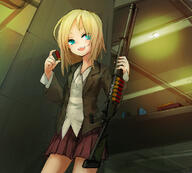 12-gauge 182552 1_female 1girl 938 ammunition aqua_eyes bee_(deadflow) benelli_armi_spa benelli_m1014 benelli_m4 blazer blazer_jacket blonde blonde_hair bullet combat_shotgun commentary_request d danbooru deadflow ear_protection fang fangs female firearm gun headphones headphones_removed jacket marksman noconol open-mouth_smile open_mouth original pixiv_182552 pixiv_39012776 pump-action_shotgun pump_action s safe sankaku sankaku_channel school_uniform semi-automatic_firearm semi-automatic_shotgun sensitive shooting_range short_hair shotgun shotgun_shell shotgun_shell_holder shotgun_shells shotgun_speed_loader skirt smile solo target_practice uniform weapon б ベネリm4 銃 ﾍﾞﾈｰﾘ // 1139x1029 // 244.1KB