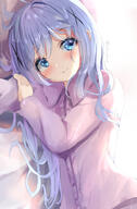 1girl bed_sheet blue_eyes blue_hair blush closed_mouth clothing fanart fanart_from_pixiv female gochuumon_wa_usagi_desu_ka? hair_between_eyes hair_ornament high_resolution highres kafuu_chino lolibooru long_hair long_sleeves looking_away lying na!?_(naxtuyasai) natuna_natu naxtuyasai on_side pajamas pixiv questionable safe sleepwear solo twitter_username upper_body x_hair_ornament おはようチノちゃん！！ ごちうさ ご注文はうさぎですか? チノ 夏奈なつ💊 香風智乃 // 987x1500 // 1.1MB