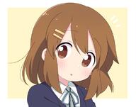 1_female 1girl bad_id bad_pixiv_id bangs blue_jacket blue_ribbon blush border brown_eyes brown_hair collared_shirt commentary_request eyebrows_visible_through_hair female hair_ornament hairclip head_tilt hirasawa_yui jacket k-on! looking_at_viewer neck_ribbon o outside_border parted_lips ribbon safe sakuragaoka_high_school_uniform school_uniform shirt short_hair simple_background solo upper_body white_border white_shirt yasakana_tooi yellow_background // 800x629 // 135.5KB