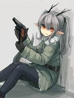 182552 1_female 1girl 3 909 ahoge animal_ears antlers bee_(deadflow) belt black_legwear black_pantyhose commentary_request danbooru deadflow dragon_girl dragon_tail ears eyebrows fang fangs female firearm fox_ears fur_trim gloves gotta gotta3 grey_hair gun hair_tie handgun holding holding_gun holding_weapon horns kuryuu_kohaku legwear long_hair long_sleeves looking_at_viewer magazine_(weapon) makarov_pm monster_girl noconol one-eyed orange_eyes original pantyhose pistol pixiv_182552 pixiv_48974215 pocket_pistol pointed_ears pointy_ears reloading s safe sankaku sankaku_channel sensitive silver_hair sitting solo tail thick_eyebrows tied_hair twintails weapon б マカロフ 久龍コハク 単眼 狐耳 霊狐ヤスツナ // 867x1149 // 202.2KB