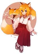 1_female 1girl animal_ear_fluff animal_ears animal_tail bangs blonde_hair blush commentary ears fang female female_only female_solo fox fox_ears fox_girl fox_tail gang geta japanese_clothes kitsunemimi miko official_art open_mouth orange_eyes orange_hair rimukoro safe senko senko_(sewayaki_kitsune_no_senko-san) sensitive sewayaki_kitsune_no_senko-san short_hair skin_fang smile solo symbol-only_commentary symbol_commentary tail wafuku wide_sleeves yellow_eyes // 707x1000 // 85.4KB