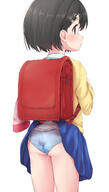 1girl 2d_art absurdres accidental_exposure ass at_nya5 backpack bag black_hair blue_panties blue_skirt blue_underwear blush chie_sasaki clothes_lift clothes_pull clothing contentious_content expressionless female female_focus from_behind hair_ornament hairclip high_resolution highres idolmaster idolmaster_cinderella_girls imas_5000+_bookmarks in_profile loli lolibooru looking_afar looking_away nya5_(75618515_-_おくらちゃん)\i_97629019_p__t_ランドセルでスカートめくれておパンツ丸出しに気づいていない千枝 okura-chan_(at_nya5) panties pantsu pixiv_75618515 pixiv_97629019 polka_dot polka_dot_panties polka_dot_underwear profile q questionable randosel randoseru red_bag safe sankaku sasaki_chie short_hair simple_background skirt skirt_caught_on_object skirt_lift skirt_pull solo the__cinderella_girls the_idolmaster_cinderella_girls underwear very_high_resolution white_background おくらちゃん アイドルマスターシンデレラガールズ アイマス5000users入り スカート巻き込み デレマス パンツ パンモロ ランドセル ランドセルでスカートめくれておパンツ丸出しに気づいていない千枝 ロリ 佐々木千枝 千枝ちゃんは合法 尻 水玉パンツ 鞄のいたずら // 2504x4396 // 2.9MB