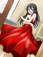 1_male 1boy bellezza_felutia black_hair blue_eyes blush bodily_fluids booru clothed clothing crossdressing dress embarrassed felutiahime feminine_male gelbooru heterochromia high_resolution highres long_hair male male_focus mature original original_character otoko_no_ko red_dress red_eyes s safe sankaku sankaku_channel self_upload solo sweat sweatdrop trap オッドアイ オリジナル グラブルオーケストラのための服選択 ドレス フェルティア ベレッツァ_フェルティア 男の娘 // 1600x2133 // 1.8MB