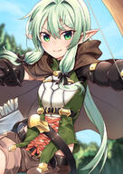 10s 1_female 1girl archery arrow asymmetrical_sleeves belt black_bow black_gloves blue_sky blush bow bow_(weapon) brown_shorts cloak commentary corset crossbow danbooru danbooru-safebooru ears elf female gelbooru gloves goblin_slayer! green_eyes green_hair half-closed_eyes high_elf_archer_(goblin_slayer!) hip_vent hood hooded_cloak legwear lo_xueming looking_at_viewer mature outdoors outside pixiv_71617335 pixiv_id_5617506 pointed_ears pointy_ears pov quiver rinki_usagi s safe safebooru sankaku sensitive shorts sidelocks sky smile tree uneven_sleeves weapon ゴブスレ1000users入り ゴブリンスレイヤー マント リンキ＠絵仕事募集中 妖精弓手 妖精弓手(ゴブリンスレイヤー) 手袋 長い耳妖精 // 827x1169 // 891.6KB