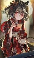 1girl animal animal_ears black_hair black_kimono blush closed_mouth fish floral_print general goldfish hair_between_eyes hand_fan horse_ears horse_girl horse_tail japanese_clothes kimono kitasan_black_(umamusume) long_sleeves ningen_mame obi paper_fan pixiv_38297201 print_kimono red_eyes red_kimono sash short_hair smile solo squatting summer_festival tail uchiwa uma_musume_pretty_derby umamusume water wide_sleeves yukata うまぴょい にんげんまめ@1日目東ス67a にんげんまめ￤1日目東a-12 にんげんまめ￤1日目東a-19 にんげんまめ￤毎日投稿中！ ウマ娘 ウマ娘プリティーダービー ウマ娘プリティーダービー5000users入り キタサンブラック(ウマ娘) ポイ破れちゃったキタちゃん 和装ウマ娘 夏祭り 浴衣 浴衣ウマ娘 矢野妃菜喜 // 2380x4000 // 6.2MB