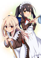 1 07201115 2girls alternate_costume alternative_costume apron bangs black_dress black_hair blush boobs bow breasts brown_eyes clothing commentary_request cosplay dress duo duster enmaided fatekaleid_liner_prisma_illya fatekaleidlinerプリズマ☆イリヤ fate_(series) fate_kaleid_liner_prisma_illya female general hair_between_eyes hair_bow hair_ornament hairclip hairpin headdress headwear highres hisui_(tsukihime) hisui_(tsukihime)_(cosplay) illyasviel_von_einzbern jewelry kohaku_(tsukihime) kohaku_(tsukihime)_(cosplay) long_hair looking_at_viewer maid maid_headdress miyu_edelfelt mop morokoshi_(tekku) multiple_girls o pixiv_id_4752647 ponytail red_eyes ribbon safe sensitive sidelocks small_boobs small_breasts smile tekku tied_hair tsukihime white_apron white_hair イリヤスフィール(プリズマ☆イリヤ) イリヤスフィール・フォン・アインツベルン ヒスコハイリ美遊 プリズマ☆イリヤ プリズマ☆イリヤ1000users入り モロコシ 旧中の人ネタ 美遊・エーデルフェルト // 1488x2105 // 1.2MB