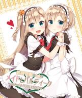 1 1000users入り 2girls apron bangs black_shirt black_skirt blush bow bowtie breasts brown_hair center_frills closed_mouth collared_shirt commentary_request d eyebrows eyebrows_visible_through_hair fang fang_out fangs fangs_out female flower frilled_apron frilled_skirt frills green_eyes hair_between_eyes hair_flower hair_ornament hand_holding hand_up head_tilt heart holding_hands interlocked_fingers light_brown_hair long_hair looking_at_viewer looking_to_the_side maid maid_to_partita masuishi_kinoto mature multiple_females multiple_girls necktie open_mouth orange_flower original pixiv_2573035 pixiv_57654870 pov puffy_short_sleeves puffy_sleeves red_neckwear safe sensitive shima_je shirt short_hair short_sleeves siblings sisters skirt smile translated translation_request twins two_side_up under_boob underboob very_long_hair waist_apron white_apron white_bow white_shirt wrist_cuffs きのと メイド 双子 女の子 宣伝 桝石きのと 桝石きのとサンクリa11a 桝石きのと◆二日目a-09a 経営再建のためのメイドとパルティータ // 800x957 // 969.6KB