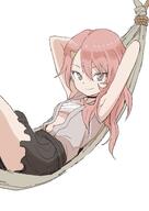 12 1_female 1girl armpits arms_behind_back arms_behind_head arms_up art bangs benisumomo black_choker black_skirt breasts choker closed_mouth commentary_request eyebrows eyebrows_visible_through_hair female hair_between_eyes hair_clip hair_ornament hairclip hammock jacket kunoichi_tsubaki_no_mune_no_uchi long_hair looking_at_viewer lying mature navel ninja official_art on_back open_clothes open_jacket pink_hair pixiv_61937 pixiv_77043581 pov questionable safe sarashi simple_background sketch skirt small_breasts smile solo udon122 white_background yamamoto_souichirou くノ一ツバキあれこれ くノ一ツバキの胸の内 ハギ モクレン リンドウ 亥班 子班 生醤油うどん // 2508x3541 // 525.4KB