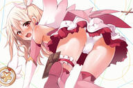 1girl 32_aspect_ratio adult ass bangs bare_shoulders blonde_hair blush boots breasts cape card_holster clothing dress earrings elbow_gloves fatekaleid_liner_prisma_illya fate_(series) fate_kaleid_liner_prisma_illya feather_hair_ornament feathers female footwear garter gloves hair_between_eyes hair_ornament illyasviel_von_einzbern jewellery jewelry layered_gloves legwear loli long_hair looking_at_viewer looking_back magical_girl magical_ruby mochi_(k620803n) open_mouth panties pantsu pink_dress pink_footwear pink_gloves pink_legwear pink_thighhighs prisma_illya q questionable red_eyes safe sidelocks skirt small_breasts solo thigh_boots thighhighs thighs two_side_up underwear upskirt white_cape white_gloves white_panties white_pantsu white_skirt white_underwear // 1500x1000 // 622.0KB