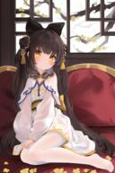 1girl apparel_capelet apparel_cheongsam apparel_hair_bow apparel_hair_ornament apparel_long_sleeves apparel_tights bangs bewitching_thighs black_hair blush cheongsam cuteness_is_justice double_bun female flat_chest fukuroy girl han_costume indoors loli long_hair object_flower oc original pantyhose pixiv pout questionable sidelocks sitting solo tassel very_long_hair w983640761 white_tights yellow_eyes yeong yokozuwari うちの子 かわいいは正義 ふくろy オリジナル チャイナ服 ロリ 女の子 漢服 漢服少女 白タイツ 貧乳 魅惑のふともも // 1694x2548 // 2.9MB