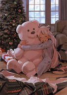 1boy ahoge anger_vein_hair_ornament animal_ears bandaid bandaid_on_cheek bandaid_on_face bandaid_on_nose blush box chair child christmas christmas_ornaments christmas_tree closed_eyes commentary commission d english_commentary facial_mark general gift gift_box hair_ornament happy indie_virtual_youtuber indoors large_teddy_bear long_hair low-tied_long_hair luimiart male_focus multicolored_hair on_floor open_mouth otoko_no_ko pajamas print_pajamas sitting smile socks solo star_(symbol) star_print streaked_hair stuffed_animal stuffed_toy taigaxholic tail teddy_bear teeth tiger_ears tiger_tail trap upper_teeth_only very_long_hair virtual_youtuber white_socks window wrapping_paper x_hair_ornament // 2390x3380 // 3.1MB