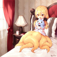 1_female 1girl 405966795 animal_humanoid artist_name bangs bed bed_sheet bedroom blonde_hair book breasts cabinet carrying cecaelia cephalopod cephalopod_humanoid child coleoid commentary cub cuddly_octopus cup curtains cute ears eyebrows female female_child female_focus feral hair hair_between_eyes hair_ornament hair_scrunchie hugging_object humanoid humanoid_pointy_ears indoors kyuri_(405966795) kyuri_tizu kyuritizu kyuritizu依頼受付停止 lamp little_girl long_hair looking_at_another looking_down low_twintails marine marine_humanoid mascot mollusc mollusk mollusk_humanoid monster_girl mug non-human non_human object_hug octopodiform octopus octopus_girl on_bed open-mouth_smile open_mouth original original_character pillow pixiv_60801961 pointed_ears pointy_ears ribbons safe scrunchie scylla sensitive signature sitting sleepwear smile solo syrene syrene_(kyuri_tizu) syrene_(kyuritizu) tentacle tentacle_girl tentacles thick_eyebrows tied_hair twin_tails twintails window yellow_eyes young |_| ちびタコちゃん オリジナル スキュラ タコ娘 モンスター娘 人外 幼女 胡瓜チーズ 胡瓜チーズ_@依頼受付停止 触手 触手娘 // 800x800 // 530.8KB