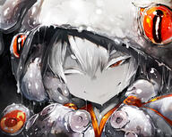 ! 1 1girl [my700]メンヤンん close-up closed_mouth colored_skin commentary diddms1999 general grey_skin highres horizontal_pupils inhuman_girl looking_at_viewer monster_girl my700 non-human one_eye_closed orange_eyes original pale_skin pixiv_16612405 pixiv_93805120 r-18 slime_(substance) smirk solo suction_cups symbol-only_commentary tentacles white_hair モンスター娘 人外 人外娘 捕食少女 // 1667x1333 // 1.5MB