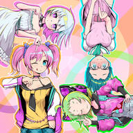 animal_ears antenna_(dohna_dohna) dohna_dohna dress headphones jason_jmca kirakira_(dohna_dohna) medico_(dohna_dohna) megane nekomimi pixiv_43204430 pixiv_89699354 porno_(dohna_dohna) questionable seifuku skirt_lift summer_dress tagme user_uydr3757 じゃそん アンテナ オーバーオール キラキラ ドーナドーナ ポルノ メディコ 👇☝️👉👈 👇👆👉👈 // 2048x2048 // 3.9MB