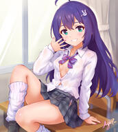 koaya loli mochizuki_anna no_bra open_shirt questionable see_through seifuku the_idolm@ster the_idolm@ster_million_live! // 2144x2396 // 3.0MB