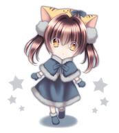 1_female 1girl 3 animal_ears brown_eyes brown_hair cat_ears chibi commentary_request di_gi_charat ears female hair_ribbon looking_at_viewer mature mittens pov pow pow_(ameri) puchiko ribbon safe sensitive skrpow solo star star_(symbol) tied_hair twintails ぷちこ デ・ジ・キャラット // 900x1000 // 377.7KB