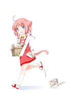 1_female 1girl 2 ahoge animal_ears animal_tail apron bell blue_eyes bow box braid cat_ears cat_tail comic ears female footwear hair_bow highres jingle_bell manga_(object) neko-neesan neko_no_shippo o pink_hair pixiv_170645 pixiv_35412953 questionable running sasapuro shoes shouji_ayumu skirt smile socks solo tail to_heart_2 twin_braids ねこねえさん ぴんく。 るーこ ルーシー・マリア・ミソラ 小路あゆむさん // 1144x1600 // 391.4KB