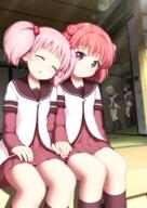 4_females 4girls >d a-kazumi akachina akaza_akari arisu_kazumi bag bangs black_legwear black_socks blonde blonde_hair blue_eyes blunt_bangs bow brown_eyes brown_hair clavicle closed_eyes collarbone commentary_request d double_bun eyes_closed female funami_yui hair_bobbles hair_bow hair_bun hair_intakes hair_ornament hair_tie hand_holding handbag holding_hands legwear lens_flare lesbian multiple_females multiple_girls nanamori_school_uniform open-mouth_smile open_mouth pink_hair pixiv_206855 pixiv_70937884 purple_eyes red_hair s safe sailor_collar sailor_uniform school_bag school_uniform schoolgirl_uniform sensitive serafuku short_hair side-by-side single_hair_bun sitting sleeping sleeping_upright smile socks standing tatami tied_hair toshinou_kyouko twintails uniform v-shaped_eyebrows violet_eyes yoshikawa_chinatsu yuri yuru_yuri yuruyuri ちなつちゃん、寝ちゃった&hellip;。 ゆるゆり ゆるゆり100users入り ゆるゆりイラコン 吉川ちなつ 有栖かずみ 有栖かずみ@2日目西-さ14a 有栖かずみ@c98新刊委託中 有栖かずみ＠4日目西j-40a 有栖かずみ＠冬コミ新刊委託中 歳納京子 船見結衣 赤座あかり // 1447x2046 // 3.5MB