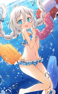1_female 1girl air_bubble bangs bare_arms bare_legs bare_shoulders barefoot bikini blue_bikini blue_eyes blue_swimsuit blush braid bubble chinese_commentary clothing commentary_request d day eyebrows eyebrows_visible_through_hair feet female female_only floating_hair fred04142 frilled_bikini frilled_swimsuit frills general groin hair_between_eyes highres holding holding_towel innertube kickboard kokkoro_(princess_connect!) kokkoro_(real)_(princess_connect!) legs lifebuoy long_hair looking_at_viewer navel open-mouth_smile open_mouth outdoors outside photoshop_(medium) plaid plaid_bikini plaid_clothes plaid_swimsuit princess_connect! princess_connect!_dive princess_connect!_re_dive questionable safe sensitive smile solo stomach swim_ring swimsuit swimwear tied_hair towel twin_braids twin_tails twintails underwater water // 743x1200 // 749.7KB