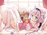 10s 1_female 1girl < aqua_eyes bangs black_bow black_dress blonde_hair blue_eyes blunt_bangs blush bow box breast_pocket breasts capelet character_doll collared_shirt commentary couch cowtits curtains day dragon dragon_girl dragon_horns dress eyebrows eyebrows_visible_through_hair eyewear female fred04142 frills from_side full_body fur fur_collar furry gift gift_box glasses hair_bobbles hair_bow hair_ornament hair_tie hairband happy_valentine's_day_2017 headband headdress horns indoors jitome kamui_kanna kanna_kamui knees_up kobayashi-san_chi_no_maid_dragon kobayashi-san_chi_no_maidragon kobayashi_(maidragon) large_breasts loli long_hair long_sleeves looking_at_viewer looking_to_the_side low_twintails lying maid_headdress mature miss_kobayashi's_dragon_maid mythical necktie no_shoes o on_back on_couch open_mouth photoshop_(medium) pillow pink_hair pixiv_1391233 pixiv_61454239 pocket ponytail puffy_short_sleeves puffy_sleeves purple_hair red_eyes red_hair red_necktie red_neckwear room round_eyewear round_glasses safe scalie sensitive shirt short_sleeves skirt solo tail thigh-highs thighhighs thighs tied_hair tohru_(maidragon) tooru_(maidragon) twin_tails twintails valentine white_legwear white_shirt white_skirt window wing_collar yellow_bow yellow_necktie yellow_neckwear young zettai_ryouiki 水佾 // 1100x825 // 589.8KB