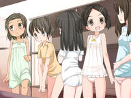 5_females 5girls < ass bare_shoulders black_eyes black_hair bottomless brown_eyes brown_hair camel_toe cameltoe child dress female flat_chest hair_clip hair_ornament hair_tie hairclip high_resolution loli long_hair mature multiple_females multiple_girls no_pants open_mouth original panties pantsu photoshop_(medium) pink_panties pink_pantsu ponytail questionable safe short_hair shouji_ayumu smile summer_dress sundress tail tied_hair twin_tails twintails underwear undressing wallpaper white_panties white_pantsu yellow_panties young // 1600x1200 // 834.1KB