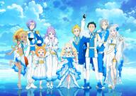 anastasia_hoshin animal_ears beatrice_(re_zero) cleavage dress emilia_(re_zero) garfiel_tinsel garter julius_juukulius liliana_masquerade mimi_pearlbaton natsuki_subaru nekomimi no_bra otto_suwen re_zero_kara_hajimeru_isekai_seikatsu safe sagawa_haruka see_through skirt_lift tail uniform // 1920x1357 // 232.7KB