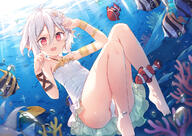 1_female 1girl aliasing animal antenna_hair arm_up ass bangs bare_legs bare_shoulders barefoot blush bracer breasts butterflyfish casual_one-piece_swimsuit chinese_commentary clothing clownfish commentary_request coral coral_reef d day ears elf explicit eyebrows eyebrows_visible_through_hair feet female female_focus female_only fish fish_request flat_chest flower fred04142 freediving gray_hair grey_hair hair_between_eyes hair_flower hair_ornament hand_up kokkoro kokkoro_(princess_connect!) kokkoro_(summer)_(princess_connect!) legs mature mixed-language_commentary natsume_kokoro nsfw one-piece_swimsuit one_arm_up open-mouth_smile open_mouth outdoors outside photoshop_(medium) pink_flower pointed_ears pointy_ears princess_connect! princess_connect!_dive princess_connect!_re_dive questionable red_eyes s safe sensitive short_hair silver_hair small_breasts smile solo sunlight swimsuit swimwear tropical_fish underwater water white_flower white_hair white_one-piece_swimsuit white_swimsuit wristwear // 1200x847 // 807.5KB