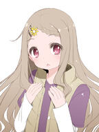 10s 1_female 1girl aoba_kokona blush braid braided_bangs brown_hair bust earth_star_entertainment female flower general hair_flower hair_ornament hairclip hands_on_own_chest kokona_(yama_no_susume) long_hair mature o open_mouth pink_eyes red_eyes safe shouji_ayumu simple_background sleeves_past_wrists solo upper_body vest white_background yama_no_susume // 750x1000 // 292.6KB