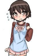 1_female 1girl atfbooru.ninja blush bow brown_eyes brown_hair character_request drawfag embarrassed female female_focus flying_sweatdrops girls_und_panzer isobe_noriko mature open_mouth pink_bow pink_skirt ribbon rori_(4chan) rori_(artist) safe sensitive short_hair simple_background skirt solo source_request thigh-highs thighhighs white_background white_legwear white_thighhighs zettai_ryouiki // 548x800 // 254.6KB