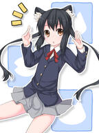 1_female 1girl animal_ears black_hair blazer brown_eyes cat_ears cat_girl catgirl catperson ears female female_focus flat_chest highres houbunsha jacket k-on! loli long_hair nakano_azusa neck_ribbon nekomimi open_mouth pixiv_10641806 pixiv_170645 red_ribbon ribbon safe sasa_(pixiv) sasapuro school_uniform seifuku shouji_ayumu sitting skirt solo surprise surprised tied_hair twintails uniform young あずにゃん きれいなsasa けいおん100users入り エロ要素が一切無い・・・だと? 中野梓 小路あゆむさん // 1200x1600 // 692.6KB