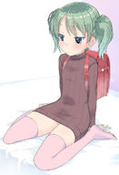 1_female 1girl 2018週末イラスト 22 2d_art arm_support backpack bag bangs bikini bikini_bottom bikini_bottom_only blush brown_sweater cleft_of_venus closed_mouth explicit explicit_content eyebrows eyebrows_visible_through_hair female full_body garrison_cap green_eyes green_hair japanese_clothes knee-high_socks knee_socks loli long_sleeves looking_away mature micro_bikini new_year&rsquo;s_card no_pants no_shoes nsfw original original_character orishima_kei photoshop_(medium) pink_legwear pink_thighhighs pixiv_60644 pixiv_71716419 r-18 randosel randoseru ribbed_sweater safe sensitive sitting socks soles solo striped striped_bikini striped_bikini_bottom striped_clothes sweater swimsuit swimwear thigh-highs thighhighs two_side_up underwear wariza yone_kinji yonekinji young すじ ふんどし オリジナル オリジナル1000users入り マイクロビキニ ランドセル ロリ 与根金次 裸ニーソ 週末イラスト 週末イラスト0831～1117 金床 // 800x1175 // 117.5KB