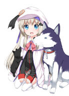 1_female 1girl belka blue_eyes blush bow canine cape d dog female flaxen_hair hair_clip hat highres key100users入り kneeling little_busters! loli long_hair looking_at_viewer mammal mantle mature noumi_kudryavka open_mouth pink_bow pixiv_170645 pixiv_30413281 pov safe sasapuro school_uniform shouji_ayumu silver_hair simple_background smile solo strelka thigh-highs thighhighs uniform visual_art's white_background white_legwear winter_school_uniform young リトルバスターズ! リトルバスターズ！_「50ノーティカルマイルの、クドリャフカ」 宣伝 小路あゆむさん 能美クドリャフカ // 865x1200 // 429.3KB